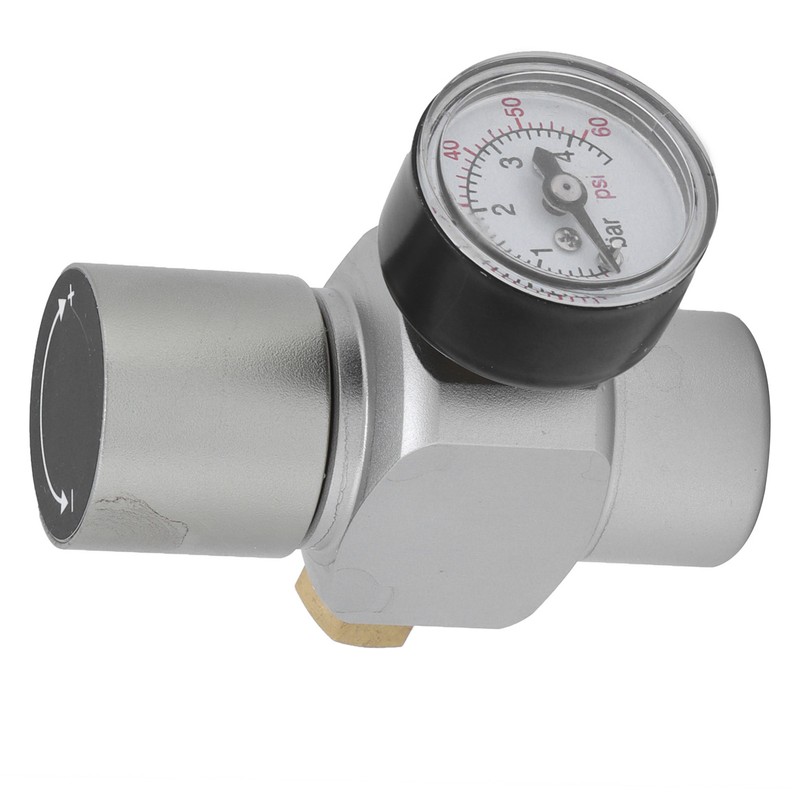 Mini CO2 Gas Regulator with CutOff Switch MFL3/8in to TR21x4