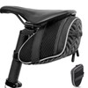 JIMIGUGU Bicycle Saddlebag, Waterproof, Large Capacity, With Reflective Logo, Taillight