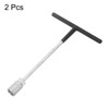 sourcing map 2pcs T-Handle Metric Socket Wrench 19mm CR-V 6-Point
