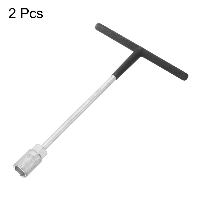 sourcing map 2pcs T-Handle Metric Socket Wrench 19mm CR-V 6-Point