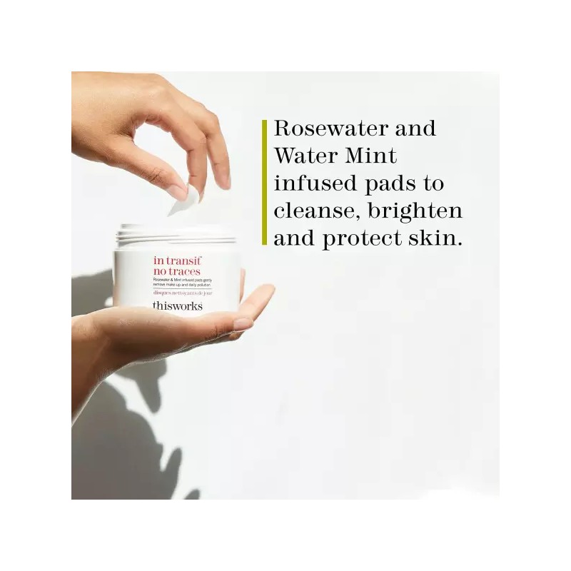Rosewater 이것은 운송 중에도 흔적 없이 작동합니다 로즈워터 민트 인퓨즈드