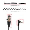 YANBORONSN 90 Degree Gold Plated 3.5mm to Mini XLR 3Pin