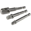 ChiliTec Socket Wrench Adapter Set 3-Piece Hexagonal to Square Socket