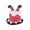 HENBRANDT W00 104 Chimney Hat with Santa Legs, Red