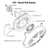 1PZ CA5-GL6 497680 Recoil Spring Pull Starter Replacement for Briggs