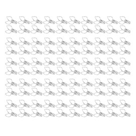 100pcs Peach Binder Clips Cute Cartoon Strong Clamping Force Sturdy Metal Hollow Paper Clamps for Office Account Silver