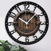 25cm Round Iron Wall Clock with a "The [Your Last