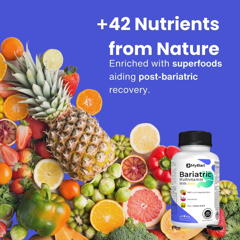 MyBari All-in-One Bariatric Multivitamin with Iron - Made in USA