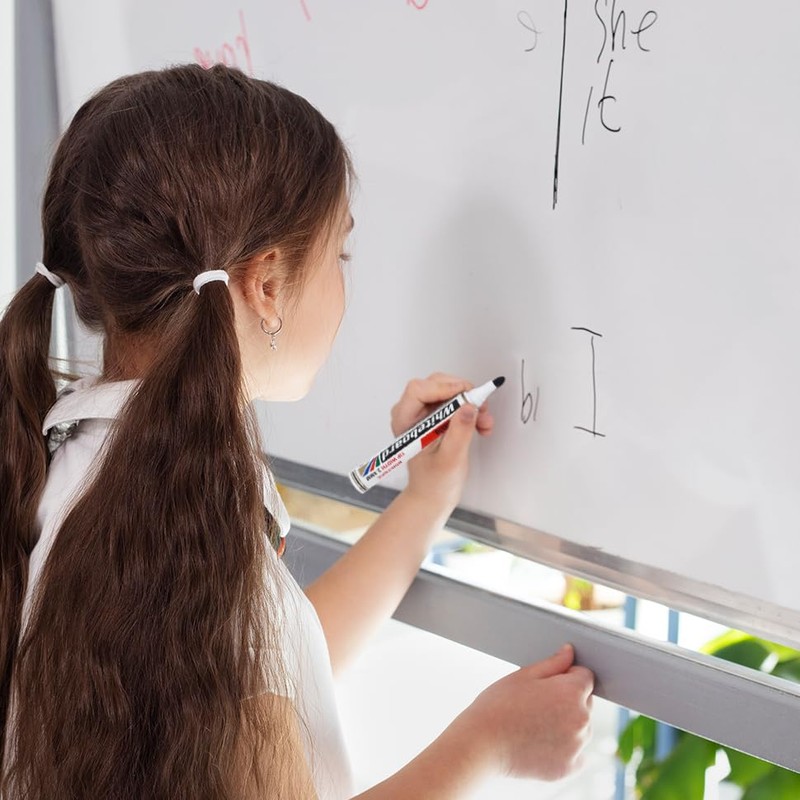 ANSIO Dry Wipe Whiteboard Marker Pen Set Fine Tipped Pens