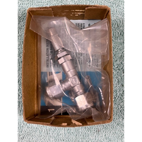 Nupro Swagelok B-SS4-A (B-4SA) S-Series Brass Precision Low Flow Metering