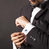 Salutto Mens Simple Series Luxury French Tuxedo Shirt Cufflinks with