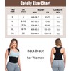 Gotoly Back Brace for Women Adjustable (Black, XXL)