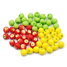 1shopforyou Realistic Fake Fruit Artificial Lifelike Mix Apple 20 pcs Dollhouse Miniatures Food Kitchen no.1