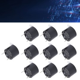 WEISI Zumbador de Alarma ABS 7,6 mm espaciado de Pines 10 Piezas TMB-12A05 Continuo para Alarma de señal