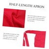 Anneome Practical Cooking Apron Half Length Kitchen Apron for Restaurant