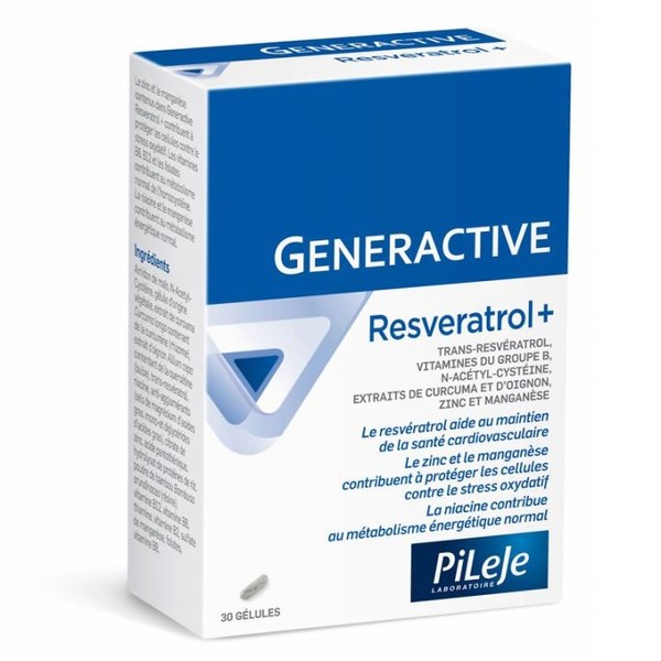 Pileje Generactive Resveratrol+ 30 Gélules