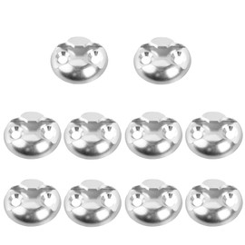 Pack of 10 Airline Rail Lashing Point Lashing Plate for Easy Fitting for Aircraft Load Securing for Vans, Trucks, Motorhomes, Ambulances, Steamboat, Round Shape Load Securing Made of Aluminium