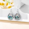 AOBOCO Mustard Seed Cross Earrings Sterling Silver Faith Mountain Dangle