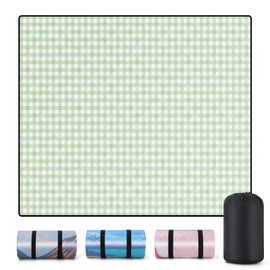 memKiya 60x80'' Oversized Picnic Blanket Patio Water Proof Sand Free Lightweight Portable Beach Yoga Concert Mats Festival Family Camper Outside Must Haves Motorhome Car Trip Necessities Gift Ideas