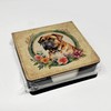 Caroline's Treasures Dogue de Bordeaux and Flowers PU Leather Note