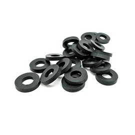 Magic Hub EPDM Rubber Flat Washers - 1.5" OD x 0.625" ID x 0.25" Thick - 4 Pack