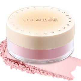FOCALLURE Loose Setting Powder,Long Lasting Oil Control Face Powder,Lightweight Face Finishing Powder, Shimmer and Skin-Smoothing Makeup Powder,PK01