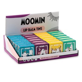 Puckator Moomin Lip Balm in a Tin - Lip Care Stick Balms Chapstick Holiday Essentials For Women Family - Lipbalm Moisturiser Exfoliator Cream - Pretty Cute Lip Blam Bam
