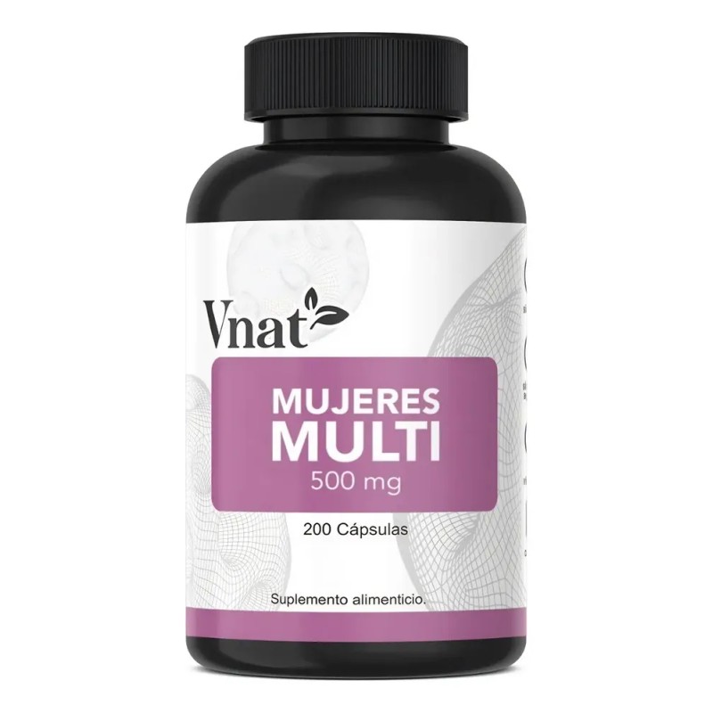 Multivitamínico De Mujer Vnat 100cap Mujeres Multi Vitaminas Sabor Neutro