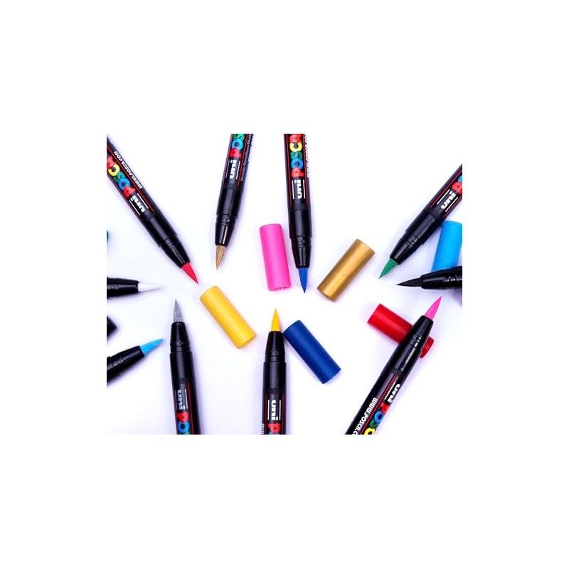 Posca Marker Case PCF-350 Primary Colours (Pack of 10)