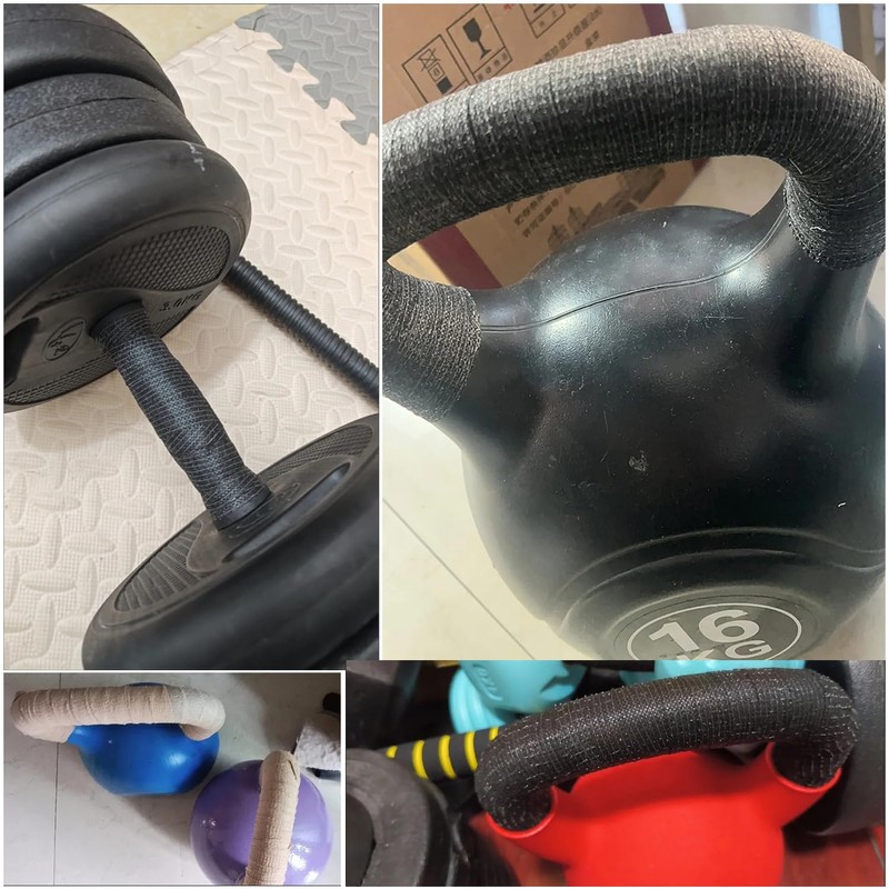 SquEqu 8 Pack Kettlebell Handle Grip Covers Non Slip Dumbbell