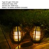 Solar Garden Lantern LED Outdoor Solar Lantern Waterproof Decorative Rattan
