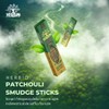 Fragrances & Sens - Natural Patchouli Incense Sticks, Herbio, Handmade,