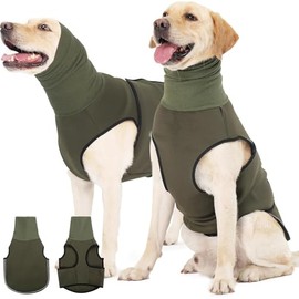 Chaleco de Ansiedad para Perro | con Mangas para Cabeza | Alivio para Fuegos Artificiales, Truenos y Ansiedad por Separación | Tela Transpirable, Ajus