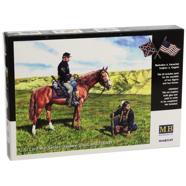 Master Box Civil War Yankee Scout and Indian Tracker with