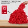 mxxkms 2.2 lbs Red Crinkle Paper Filler - Vibrant Shredded
