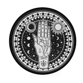 AGONA Area Rug Tarot Sun and Moon Mystical Black White Soft Round Rugs for Living Room Non Slip Circle Floor Mat Carpets for Bedroom Kids Rooms Children Playroom Yoga Mat Baby Crawling Mat 3 Feet