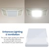 CALPALMY Exact Replacement Bathroom Vent Fan Light Lens Cover, Compatible