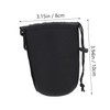 OSALADI 4pcs Neoprene Camera Lens Pouch Protective Case for Drawstring
