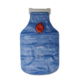 LOWENERGIE Toilet Water Saving Device Cistern Tank Bag Bank Flush Insert Dual Clip Hook (1 Pack)