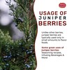 Spicy World Juniper Berries Whole 14 Ounce Bag- Pure -