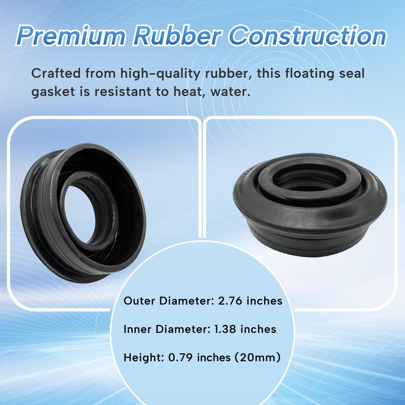 Qiqimingxin WD08X27458 Dishwasher Floating Seal Ring Assembly Fit for GE/Haier