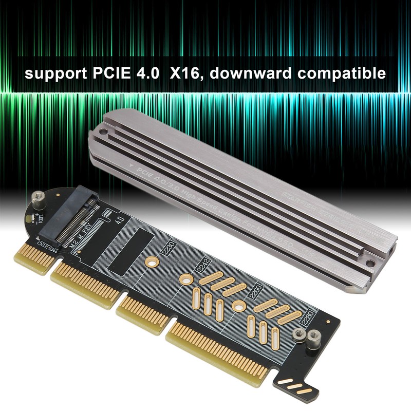 M.2 NVMe SSD to PCIe Adapter PCIe 4.0 Aluminium Alloy