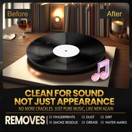 SHIELDOM Record Cleaning Kit Vinyl Record Cleaner Solution Anti-Static Record Restorer Fluid, Portable Spray for LPs Albums, Remove Dirt, Debris & Fingerprint, Improve Sound Quality 3.4oz/100ml