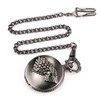 MORFONG Men's Pocket Watch Quartz Steampunk Wolf Wolves Pattern Fob
