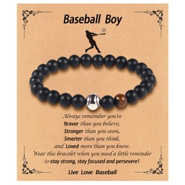 Soccer Football Basketball Baseball Bracelet Gifts for Boys Teen Men Players Team Grandson Brother Nephew Friend, Birthday/Graduation/Valentines Day/Back to School/Christmas Gifts for Teen Boys