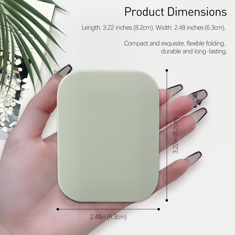 Jaasuee Folding Compact Pocket Mirror and Comb Set, Creative Kawaii