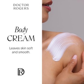 Doctor Rogers Body Cream. Hydrating Unscented Moisturizer for Dry Skin, with Shea Butter, Squalane, Ceramide, & Glycerin Moisturizing Lotion, 6.8 Ounce (200 ml)
