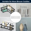 AKTECKE Shower Caddy Adhesive Replacement, No Drilling Transparent Adhesive Wall