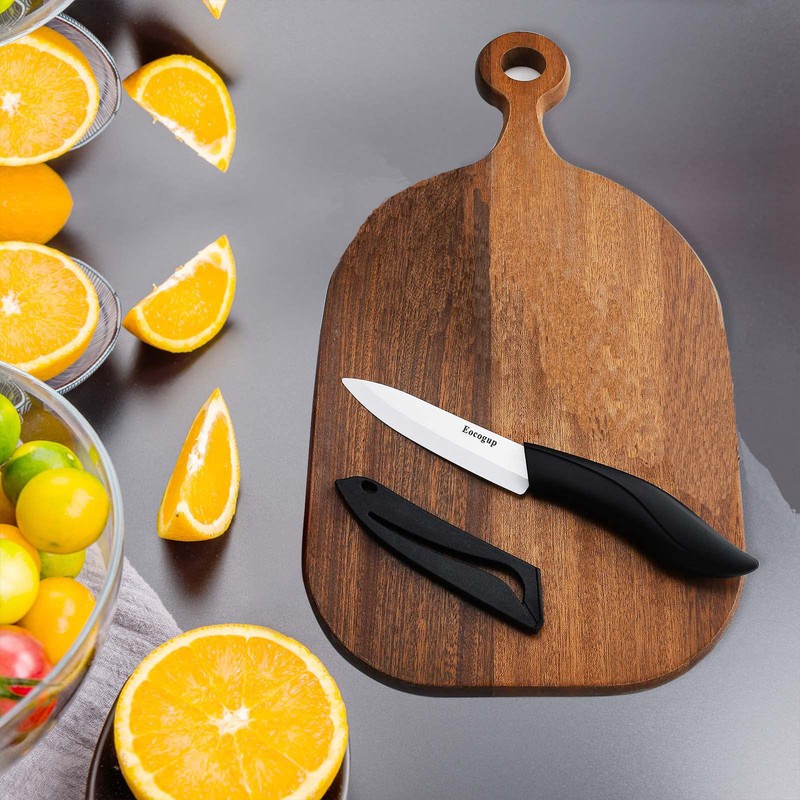 Eocogup Paring Knife, Large Handle and Super Sharp Ceramic Knife