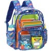 BrainyBees Clear Backpack for Boys - 15 Inch Heavy Duty